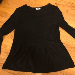 Old Navy Long Sleeved Peplum Tee